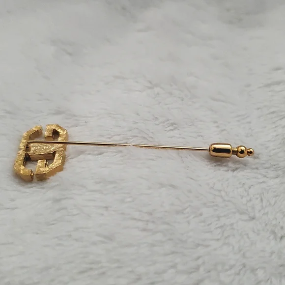 Vintage Givenchy Double G Stick Pin - Picture 6 of 8